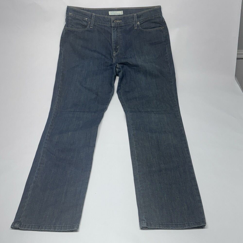 Levi 544 Ultimate Lift Dark Slim Straight Women's Denim Jeans 14 Med Irregular